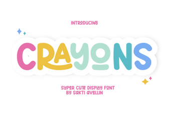 A Free & Fun Crayon Font for Creative Projects