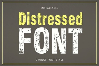 Creative Uses for Distressed Font Design