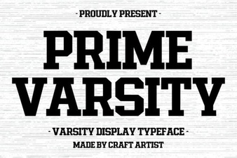 Prime Varsity Font: Modern Display Typeface for Projects