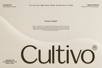 Cultivo Font: Modern Serifs for Your Design Projects